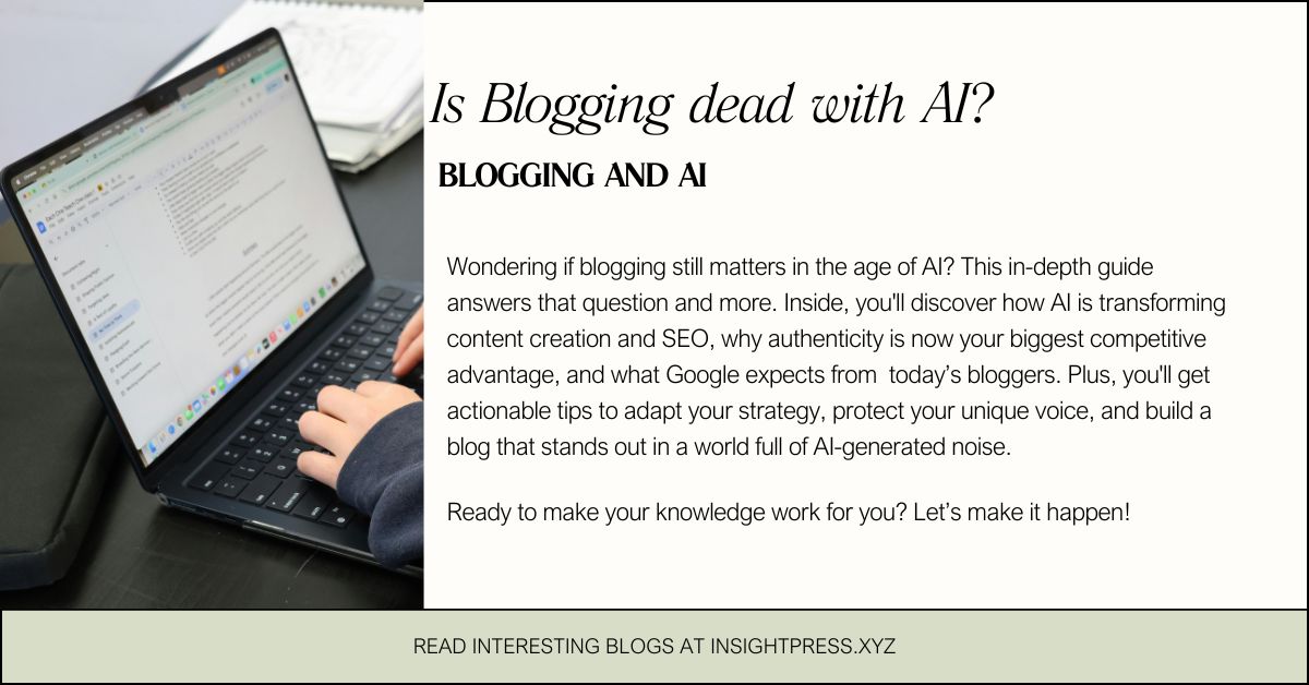 future of blogging with raise of AI