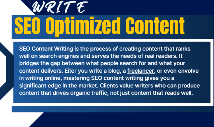 How to write SEO OPTIMIZED CONTENT
